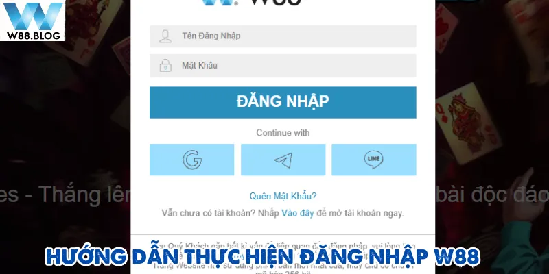 Đăng nhập W88 1 Hướng dẫn chi tiết giúp bạn đăng nhập W88 thành công trong vài phút