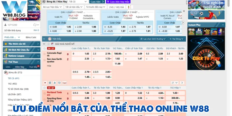 Thể thao online W88 – Đỉnh cao cá cược trực tuyến 2025 3 Thể thao online W88 chính là lựa chọn hàng đầu khi tham gia cá cược